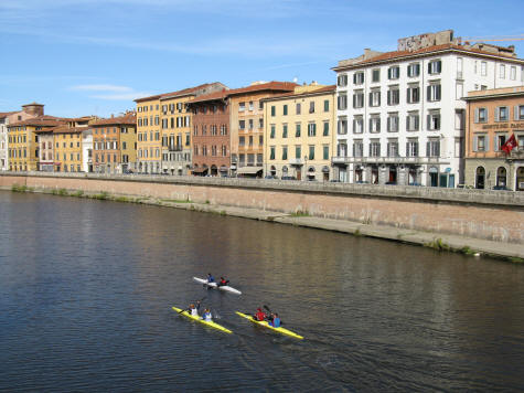 Arno River in Pisa Italy