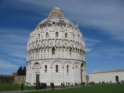 Baptistery in the Field of Miracles, Pisa Italy
